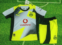 2526 Dortmund away kids Soccer Jersey
